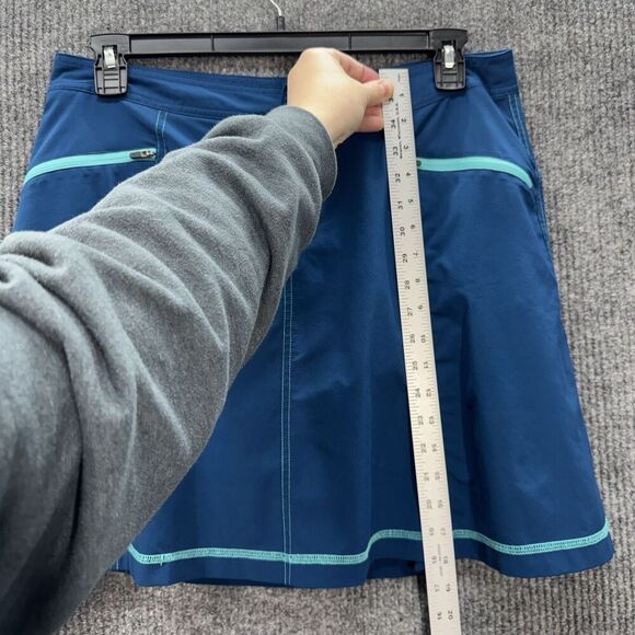 Title Nine Nimblene Swingtastic Skort Size 12 Blue Golf Tennis Pickleball Skirt - Picture 10 of 11